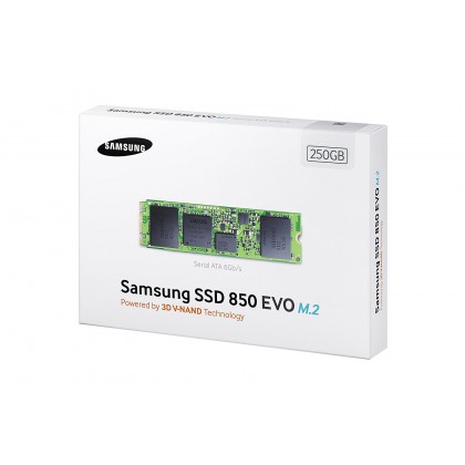 SAMSUNG 850 EVO M.2 2280 250GB SATA III 3-D Vertical Internal SSD SAMSUNG 850 EVO M.2 2280 250GB SATA III 3-D Vertical Internal SSD